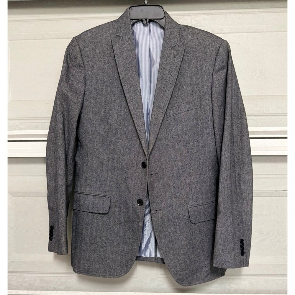 Banana Republic Blazer Mens 40R Tailored Fit Italian Cotton Herringbone Preppy